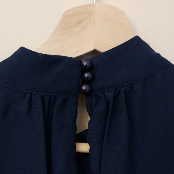 Modcloth Fervour Windy City Blue A Line Dress M - Picture 6 of 8